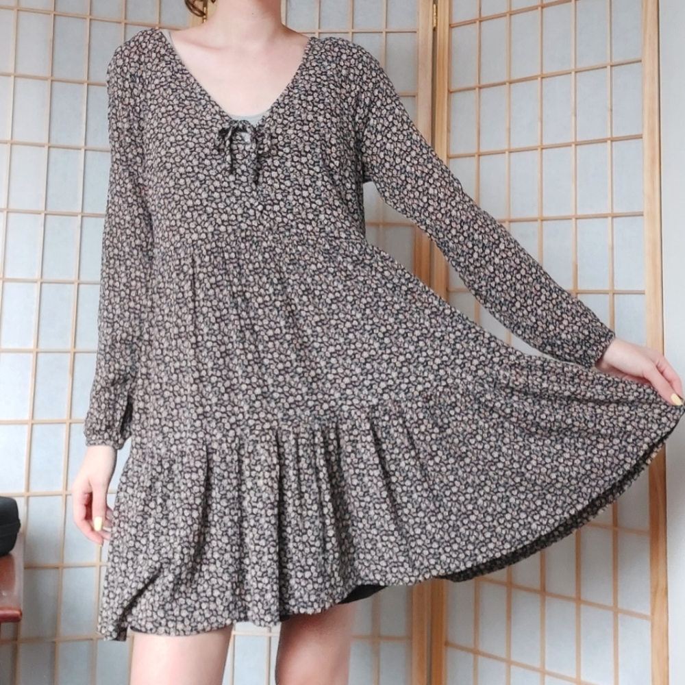 American Eagle floral baby doll dress